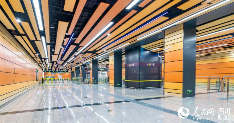 8号线东郊记忆站。成都轨道交通集团供图