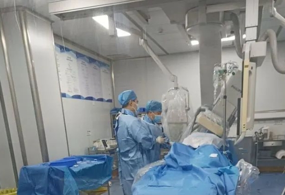 曲周县医院心内科在60分钟内顺利完成急性心梗冠脉支架植入术