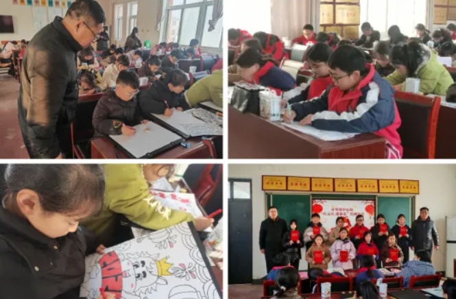 魏县牙里镇中心校成功举办“庆元旦 迎新春”师生绘画比赛
