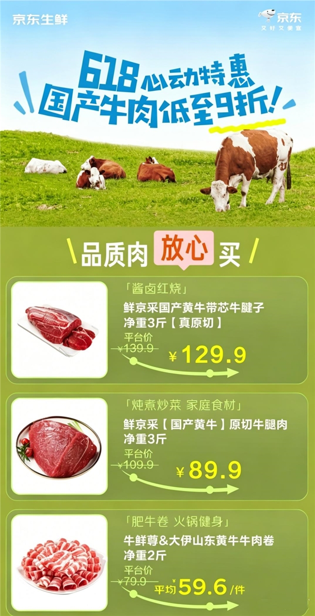 京东生鲜包销10000头品质黄牛，“国产品质牛肉扶持计划”首站落地山东阳信