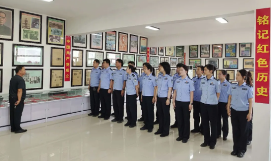 党旗映初心 警魂永传承｜曲周县公安局开展系列主题活动献礼建党105周年
