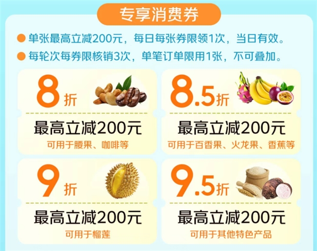 暑期“水果自由”来了!第二波“东盟水果 汇聚广西”专享消费券来袭,承包整个假期的甜